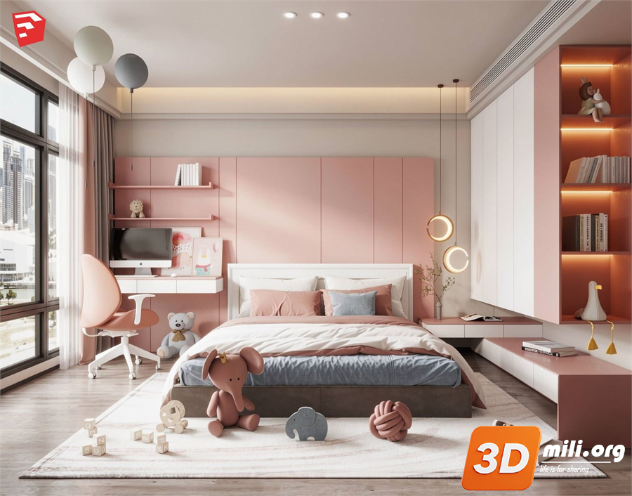 Children Room Scenes Skp FIles 